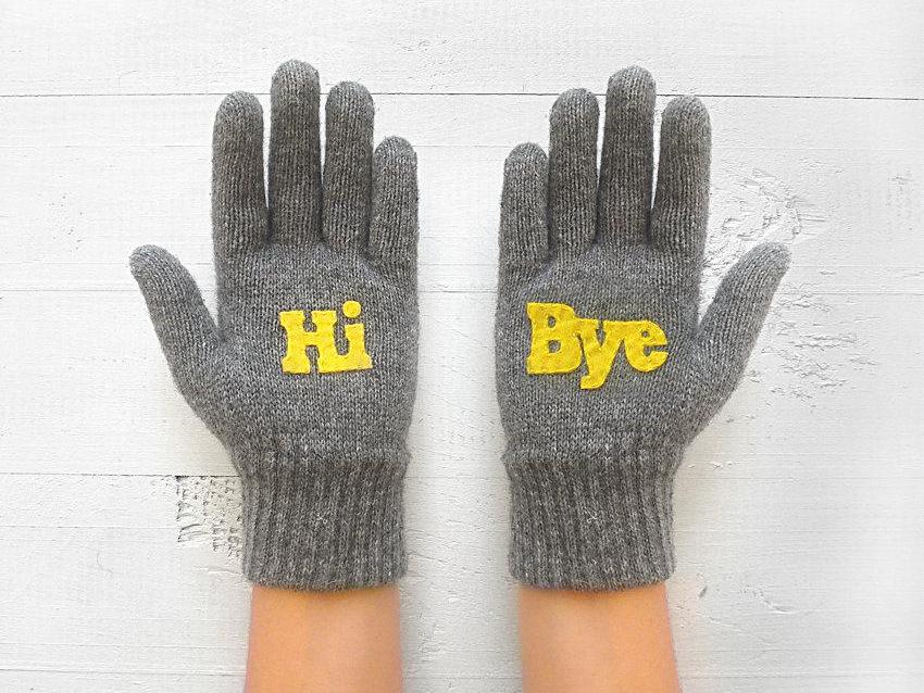 Hi Bye Gloves / Gray