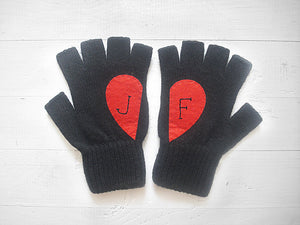 Monogram Gloves / Black