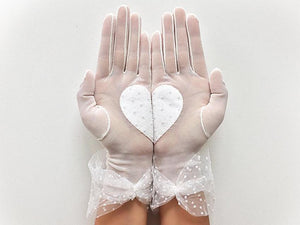 Bridal Gloves / Heart / Dot