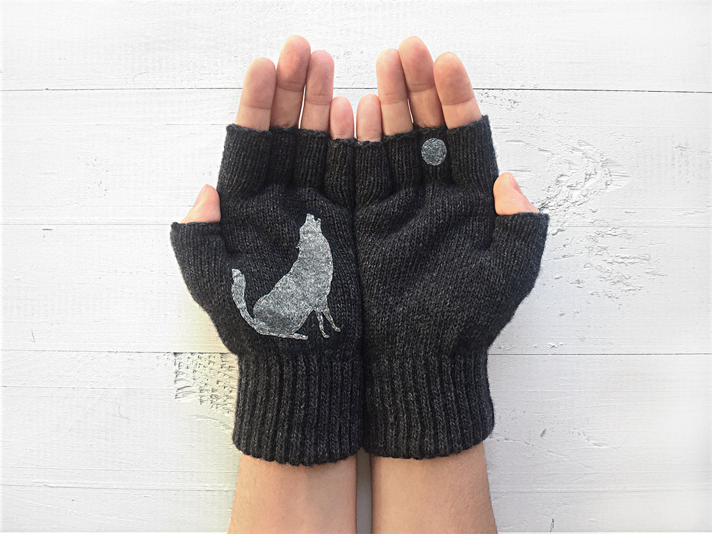 Wolf Gloves / Charcoal